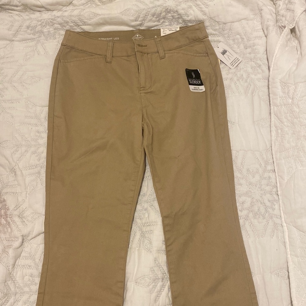 Khaki pants.